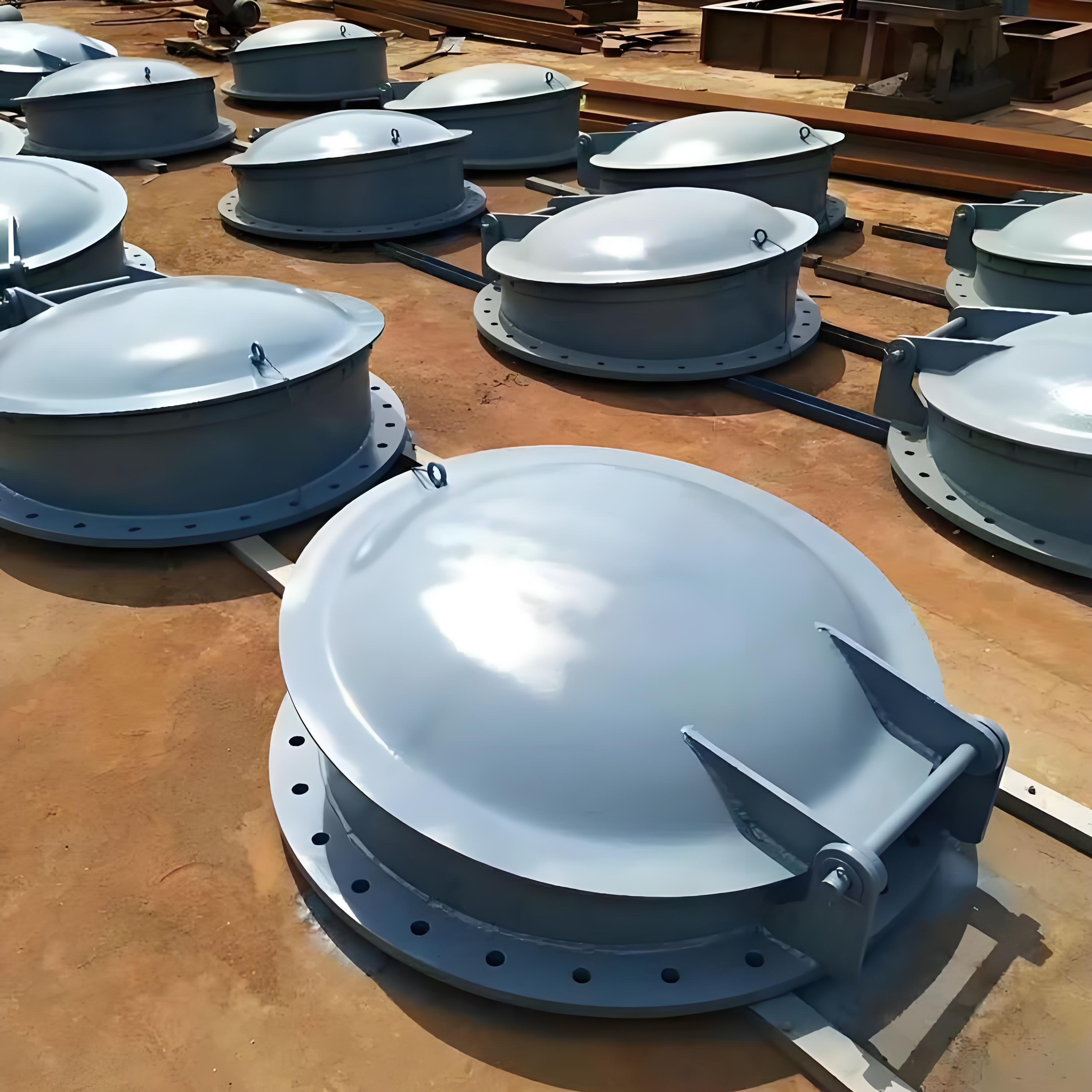 Batch of circular flap gates prepared in the factory
